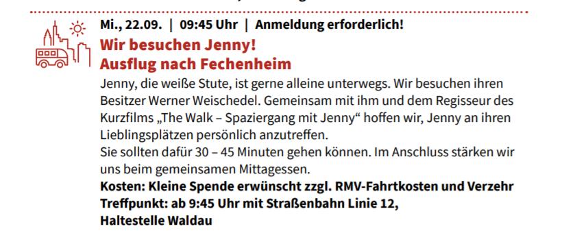 Exkursion zu Jenny